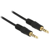 DeLOCK 3,5 mm male > 3.5 mm male kabel (zwart, 0,5 meter)