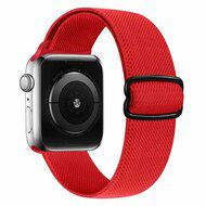 Solo Loop Nylon bandje - Rood - Geschikt voor Apple Watch 42mm / 44mm / 45mm / 49mm - thumbnail