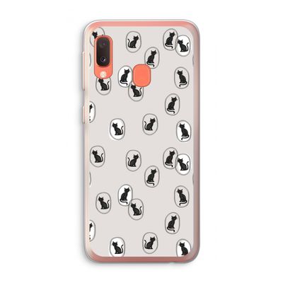 Miauw: Samsung Galaxy A20e Transparant Hoesje