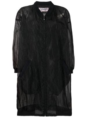Jean Paul Gaultier Pre-Owned manteau à fermeture zippé (1985) - Noir