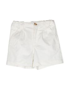 Bonpoint short chino à patch logo - Blanc