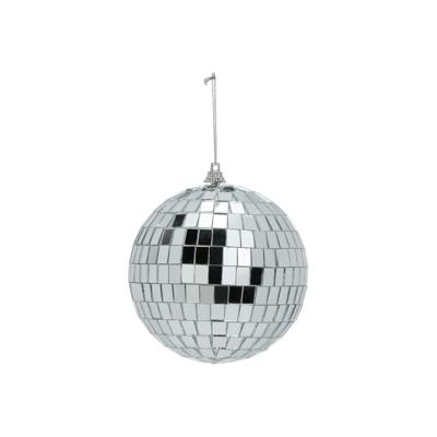 Disco kerstbal - zilver - D11 cm - glas/foam - discobal/discobol - kerstversiering