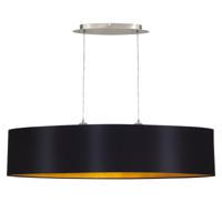 Eglo Landelijke hanglamp Maserlo 100cm zwart met goud 31616