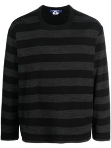 Junya Watanabe MAN sweat à rayures - Noir