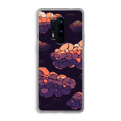 Patroon Wolken: OnePlus 8 Pro Transparant Hoesje