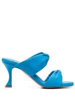 Aquazzura sandales en cuir à détail torsadé - Bleu