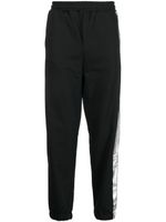 Helmut Lang pantalon de jogging à bandes métallisées - Noir