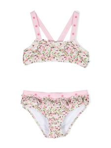 Molo bikini Naila à fleurs - Blanc