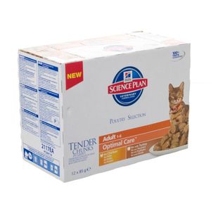 Hills Sc.plan Feline Adult Multip. Poultry 12x85g