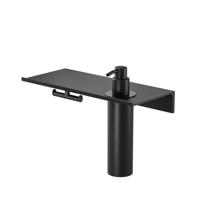 Planchet Geesa Leev | 28 cm | Met handdoekhaak en zeepdispenser | Zwart