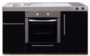 MPB 150 Zwart metalic met koelkast en oven RAI-939