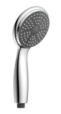 GENUA handdouche, 1 functie, chroom nobel design: zwart-chroom antikalk nozzles douchekop: Ø ca. 10 cm inclusief waterbesparende pakking-tot wel 50% minder water verbruik ½" (Ø ca. 1,9 cm) v