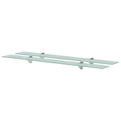 Schappen zwevend 2 st 90x20 cm 8 mm glas