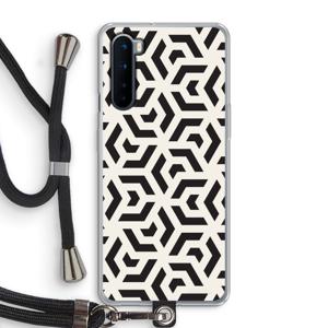 Crazy pattern: OnePlus Nord Transparant Hoesje met koord