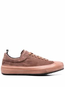 Officine Creative baskets en daim à lacets - Rose