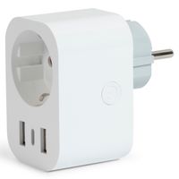 Slimme Wifi Stekker met USB-A en USB-C Poorten - Single Smart Plug - thumbnail