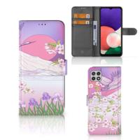 Samsung Galaxy A22 5G | Telefoonhoesje | Met pasjeshouder | Bird Flying