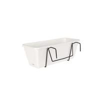 Kit Fioriera ARTEVASI Venezia con riserva d'acqua - 10 L - 49 x 19,5 x 16,6 cm - Bianco