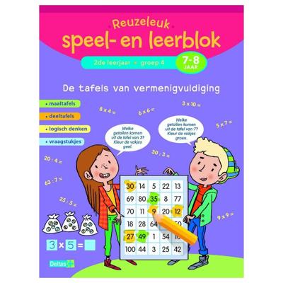 Deltas Reuzeleuk speel- en leerblok de tafels van vermenigvuldiging
