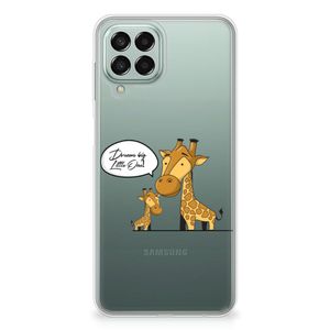 Samsung Galaxy M33 Telefoonhoesje met Naam Giraffe