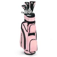 10-Delige Complete Dames Golf Clubset met 460cc Driver | Fairway Hout | Hybride | Ijzers 6, 7, 8, 9, PW & Putter Golfset Roze