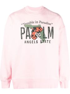 Palm Angels sweat à imprimé graphique - Rose