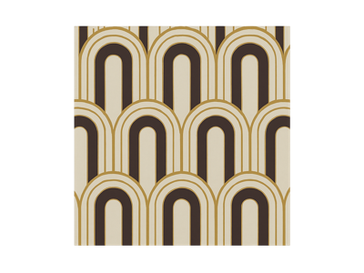 Art-decobogen uit de jaren 70 vintage behang