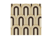 Art-decobogen uit de jaren 70 vintage behang