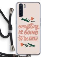 Optimistic flower girl: Oppo A91 Transparant Hoesje met koord