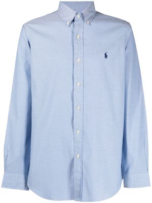 Polo Ralph Lauren chemise à logo brodé - Bleu