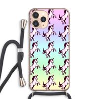 Musketon Unicorn: iPhone 11 Pro Max Transparant Hoesje met koord