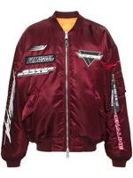 VETEMENTS veste bomber à logo appliqué - Rouge