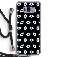 Eyes pattern: Samsung Galaxy S8 Plus Transparant Hoesje met koord