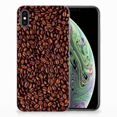 Apple iPhone Xs Max | Siliconen Case | Koffiebonen