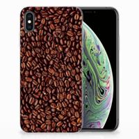 Apple iPhone Xs Max | Siliconen Case | Koffiebonen