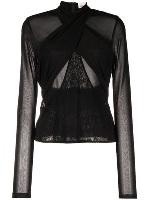ISABEL MARANT haut Resly en maille fine - Noir
