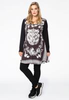 Yoek Tuniek tijger wide bottom | Zwart | Maat 54/56