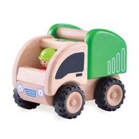 Houten Mini Vuilniswagen