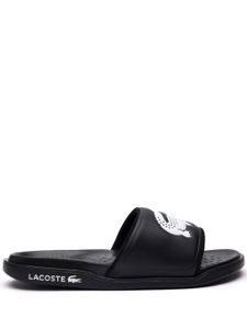 Lacoste claquettes à logo Croco Dualiste - Noir