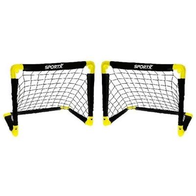 SportX Voetbaldoel - 2x goals - 55 x 44 x 44 cm - opvouwbaar - buiten spelen