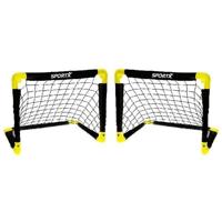 SportX Voetbaldoel - 2x goals - 55 x 44 x 44 cm - opvouwbaar - buiten spelen
