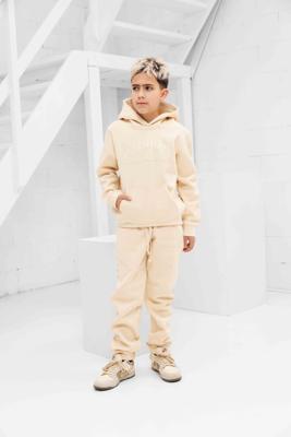 Cou7ure Essentials Basic Curve Trainingspak Kids Beige - Maat 128 - Kleur: Beige | Soccerfanshop