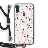 Terrazzo N°9: Samsung Galaxy A11 Transparant Hoesje met koord