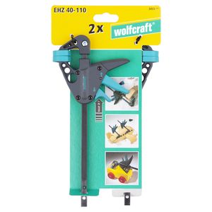 Wolfcraft 3455100 EHZ mini-eenhandklem Spanbreedte (max.):110 mm Afm. werkbereik:40 mm