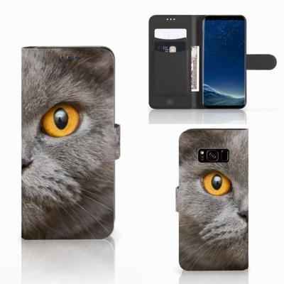 Telefoonhoesje | Met pasjeshouder | Samsung Galaxy S8 Britse Korthaar