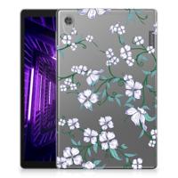 Lenovo Tab M10 HD (2de generatie) Uniek | Siliconen hoesje | Blossom White