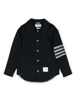 Thom Browne Kids long-sleeve cotton shirt jacket - Bleu - thumbnail