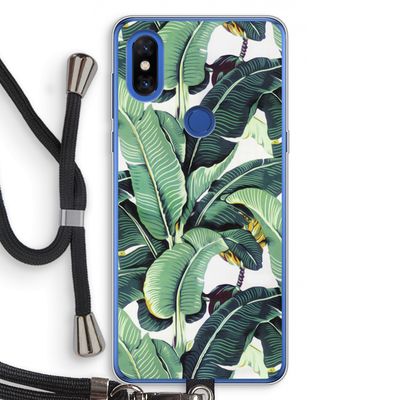 Bananenbladeren: Xiaomi Mi Mix 3 Transparant Hoesje met koord