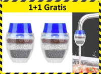 Kraan waterfilter - gezond, fris en gefilterd drinkwater 1+1 Gratis