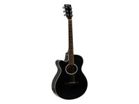 DIMAVERY AW-400 Western guitar LH, black